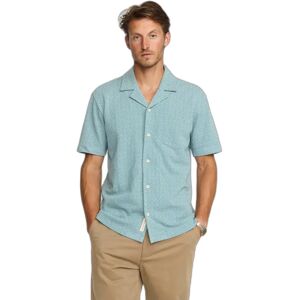 Chemise cubaines Revolution Jaquard Bleu L Chemise cubaines Revolution Jaquard Bleu L