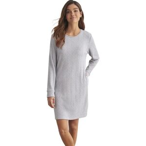 Long sleeve nightdress for women Selmark Texturas Gris S Long sleeve nightdress for women Selmark Texturas Gris S