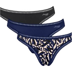 Women's thong Sloggi Go Crush (x3) Bleu 2XL Women's thong Sloggi Go Crush (x3) Bleu 2XL