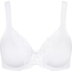 Women's cotton lace bra Triumph Modern W Blanc 95B Women's cotton lace bra Triumph Modern W Blanc 95B