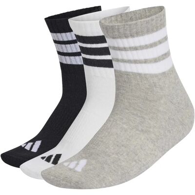 Medium-high socks adidas 3-Stripes (x3) Gris 40/42 Medium-high socks adidas 3-Stripes (x3) Gris 40/42