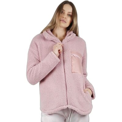 Long sleeve women's robe Admas Soft Home Rose XL Long sleeve women's robe Admas Soft Home Rose XL