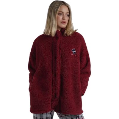Warm long-sleeve robe for women Admas Goodnight Rouge M Warm long-sleeve robe for women Admas Goodnight Rouge M