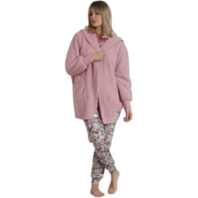 Warm long-sleeve robe for women Admas Garden Flowers In The Attic Rose M Warm long-sleeve robe for women Admas Garden Flowers In The Attic Rose M