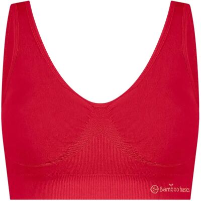 Padded women's bustier Bamboo Basics Fleur Rouge S Padded women's bustier Bamboo Basics Fleur Rouge S
