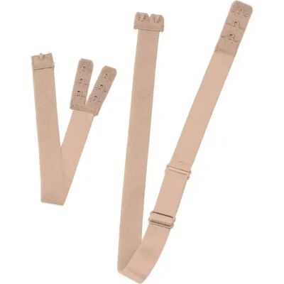 Low-back suspenders with 2 hooks for women Bye Bra (x3) Beige TU Low-back suspenders with 2 hooks for women Bye Bra (x3) Beige TU