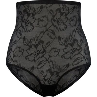 High-waisted shapewear lace knickers for women Bye Bra Noir L High-waisted shapewear lace knickers for women Bye Bra Noir L