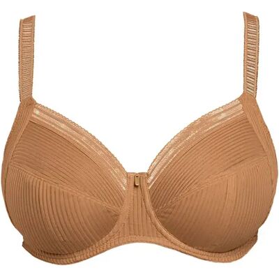 Women's underwired side-reinforced bra Fantasie Fusion Marron 80G Women's underwired side-reinforced bra Fantasie Fusion Marron 80G