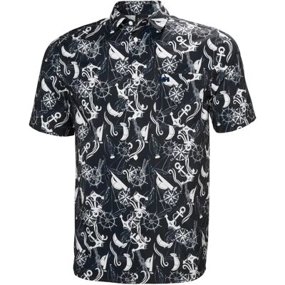Shirt Helly Hansen Fjord Qd Ss 2.0 Bleu XL Shirt Helly Hansen Fjord Qd Ss 2.0 Bleu XL