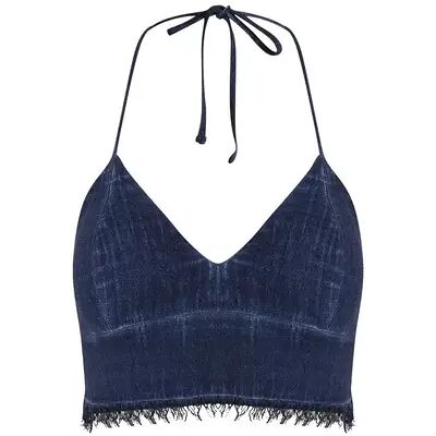 Linen bustier for women Ikikiz Bleu TU Linen bustier for women Ikikiz Bleu TU