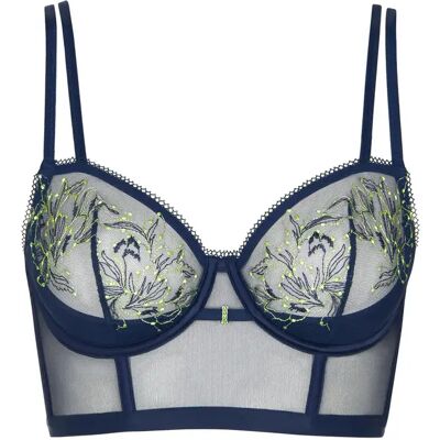 Underwired bustier bra for women Lisca Jive Bleu 85C Underwired bustier bra for women Lisca Jive Bleu 85C