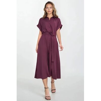 Women's midi shirt dress Nife Rouge 40/42 Women's midi shirt dress Nife Rouge 40/42