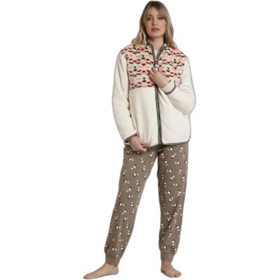Warm long-sleeve robe for women Peanuts Beagle Scouts Blanc M Warm long-sleeve robe for women Peanuts Beagle Scouts Blanc M