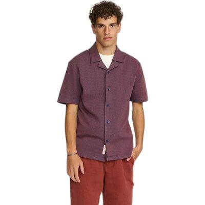 Chemise cubaines Revolution Jaquard Rouge XL Chemise cubaines Revolution Jaquard Rouge XL