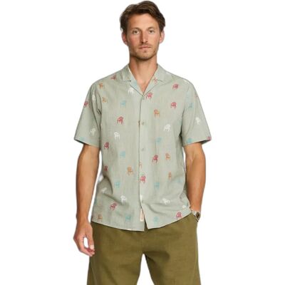 Chemise cubaines Revolution Vert S Chemise cubaines Revolution Vert S