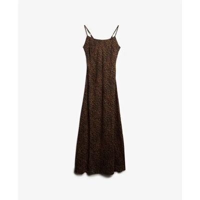 Asymmetric short nightdress for women Superdry Marron M Asymmetric short nightdress for women Superdry Marron M