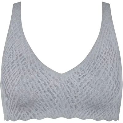 Sports bra Sloggi Zero Feel Bliss Soft Gris XL Sports bra Sloggi Zero Feel Bliss Soft Gris XL
