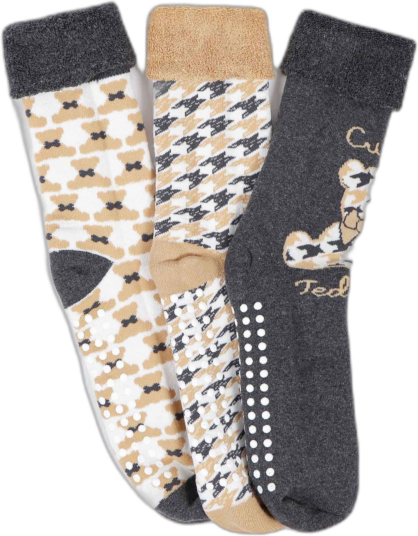 Women's non-slip socks Admas Cute Teddy Multicolore One size