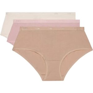 Pack of 3 women's boxers DIM Coton Stretch Pockets Eco Beige 40/42 Pack of 3 women's boxers DIM Coton Stretch Pockets Eco Beige 40/42