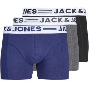 Boxer shorts Jack & Jones Sense (x3) Gris L Boxer shorts Jack & Jones Sense (x3) Gris L