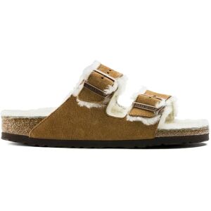 Sandals Birkenstock Arizona Vl Mink Lammfell Marron 38 Étroit Sandals Birkenstock Arizona Vl Mink Lammfell Marron 38 Étroit