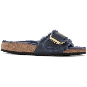 Women's mules Birkenstock Madrid Big Buckle Shearling Oiled Leather Bleu 39 Women's mules Birkenstock Madrid Big Buckle Shearling Oiled Leather Bleu 39
