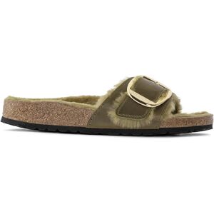 Women's sandals Birkenstock Madrid Big Buckle Shearling Oiled Leather Vert 39 Women's sandals Birkenstock Madrid Big Buckle Shearling Oiled Leather Vert 39