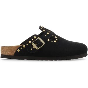 Studded suede leather sandals Birkenstock Boston Noir 39 Narrow Studded suede leather sandals Birkenstock Boston Noir 39 Narrow