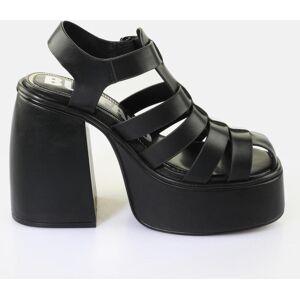 Women's heeled sandals Buffalo Heart Fisher Vegan Nappa Noir 41 Women's heeled sandals Buffalo Heart Fisher Vegan Nappa Noir 41