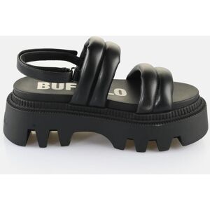 Women's wedge sandals Buffalo Flora Ts Quilt - Vegan Nappa Noir 41 Women's wedge sandals Buffalo Flora Ts Quilt - Vegan Nappa Noir 41