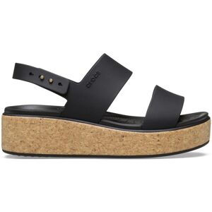 Women's wedge sandals Crocs Brooklyn Cork Low Wedge Noir 42/43 Women's wedge sandals Crocs Brooklyn Cork Low Wedge Noir 42/43