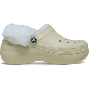 Women's clogs Crocs Classic Platform Fuzz Lined Beige 38/39 Women's clogs Crocs Classic Platform Fuzz Lined Beige 38/39
