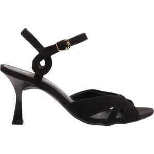 Women's Suede Wedge Heels Sandals Ryłko Tara Noir 39 Women's Suede Wedge Heels Sandals Ryłko Tara Noir 39