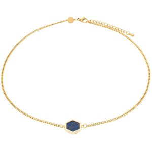 Lapis lazuli stone necklace for women Sloya Hexalia Bleu 41/45,5 cm Lapis lazuli stone necklace for women Sloya Hexalia Bleu 41/45,5 cm