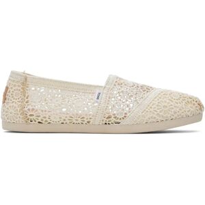 Women's Moroccan crochet espadrilles Toms Alpargata Beige 35.5 Women's Moroccan crochet espadrilles Toms Alpargata Beige 35.5