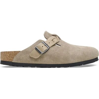 Women's leather clogs Birkenstock Boston Braided Suede Marron 36 Étroit Women's leather clogs Birkenstock Boston Braided Suede Marron 36 Étroit