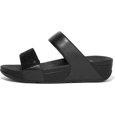 Wedge mules for women FitFlop Lulu Hotfix Noir 38 Wedge mules for women FitFlop Lulu Hotfix Noir 38