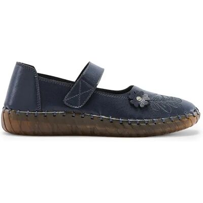 Women's Velcro Booties Pédiconfort Bleu 37 Women's Velcro Booties Pédiconfort Bleu 37