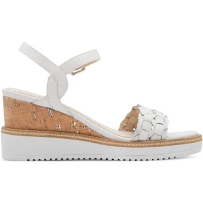 Wedge and platform sandals for women Tamaris 1-28334-46 Blanc 38 Wedge and platform sandals for women Tamaris 1-28334-46 Blanc 38