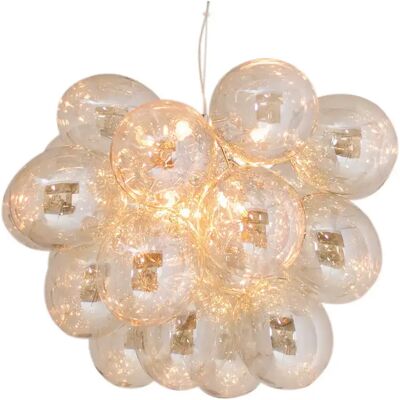 Rydens Pendant Light Large - Glass Sphere, 62cm, Amber Rydens Pendant Light Large - Glass Sphere, 62cm, Amber