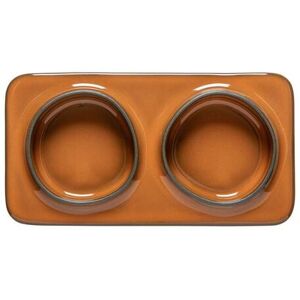 Rectangular tray with 2 sections Costa Nova (x6) Marron 19,1x10x2,8 cm Rectangular tray with 2 sections Costa Nova (x6) Marron 19,1x10x2,8 cm