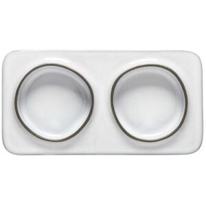 Rectangular tray with 2 sections Costa Nova (x6) Blanc 19,1x10x2,8 cm Rectangular tray with 2 sections Costa Nova (x6) Blanc 19,1x10x2,8 cm