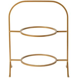Support for 2 dessert plates Costa Nova Marrakesh Doré 27x15 33 cm Support for 2 dessert plates Costa Nova Marrakesh Doré 27x15 33 cm