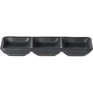 Rectangular tray with 3 sections Costa Nova (x2) Noir 17,5x6,7x2,1 cm Rectangular tray with 3 sections Costa Nova (x2) Noir 17,5x6,7x2,1 cm