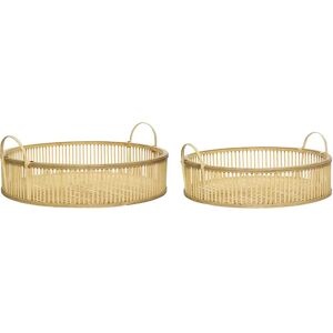Trays Hubsch Interior Fawn (x2) Beige 47x17/55x19 cm Trays Hubsch Interior Fawn (x2) Beige 47x17/55x19 cm