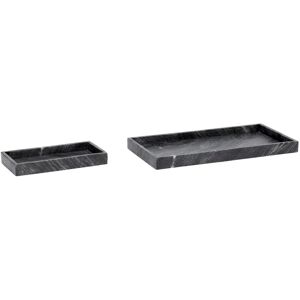 Hübsch Black Marble Rectangular Tray - Serving Tray Hübsch Black Marble Rectangular Tray - Serving Tray