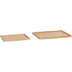 Hübsch Set di 2 vassoi decorativi fatti a mano Nature -decorative trays Hübsch Set di 2 vassoi decorativi fatti a mano Nature -decorative trays