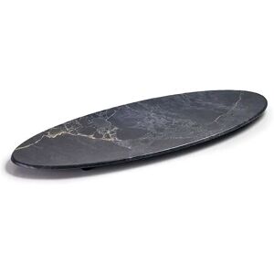Oval melamine tray Lacor Stone Noir 65x26x3 cm Oval melamine tray Lacor Stone Noir 65x26x3 cm