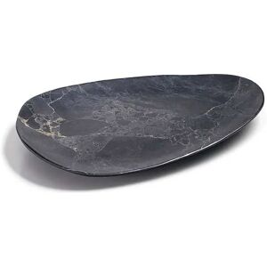 Oval melamine tray Lacor Stone Noir 41x30x4 cm Oval melamine tray Lacor Stone Noir 41x30x4 cm