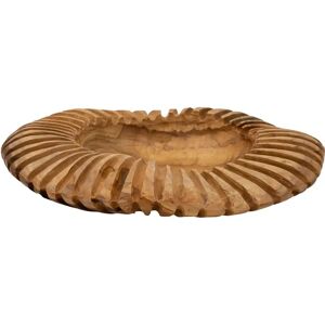 Round Tray Mauro Ferretti Marron 35x7 cm Round Tray Mauro Ferretti Marron 35x7 cm